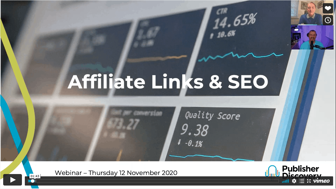 affiliate and SEO