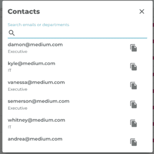 Search by Contacts in the App