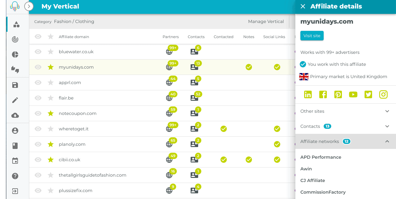 My Vertical - Networks