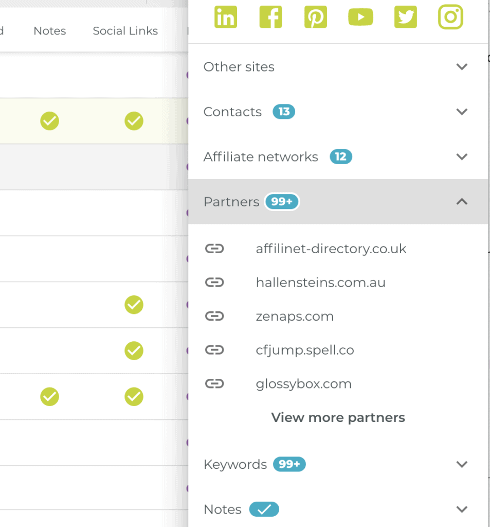 Partners List